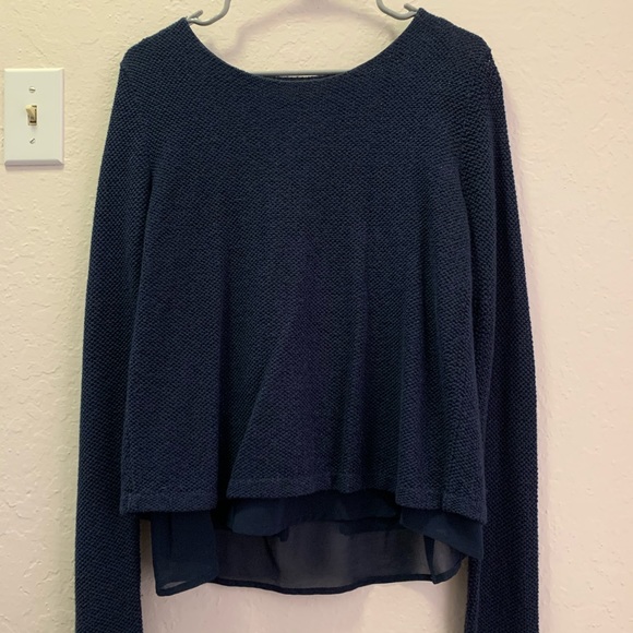 Sweater with sheer layer - Picture 1 of 5